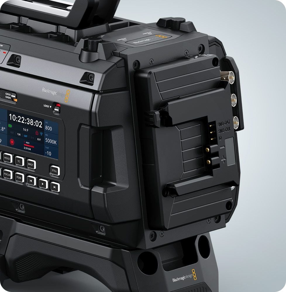 Blackmagic Design URSA Cine Battery Plate B Mount – Placa en la parte trasera de la cámara