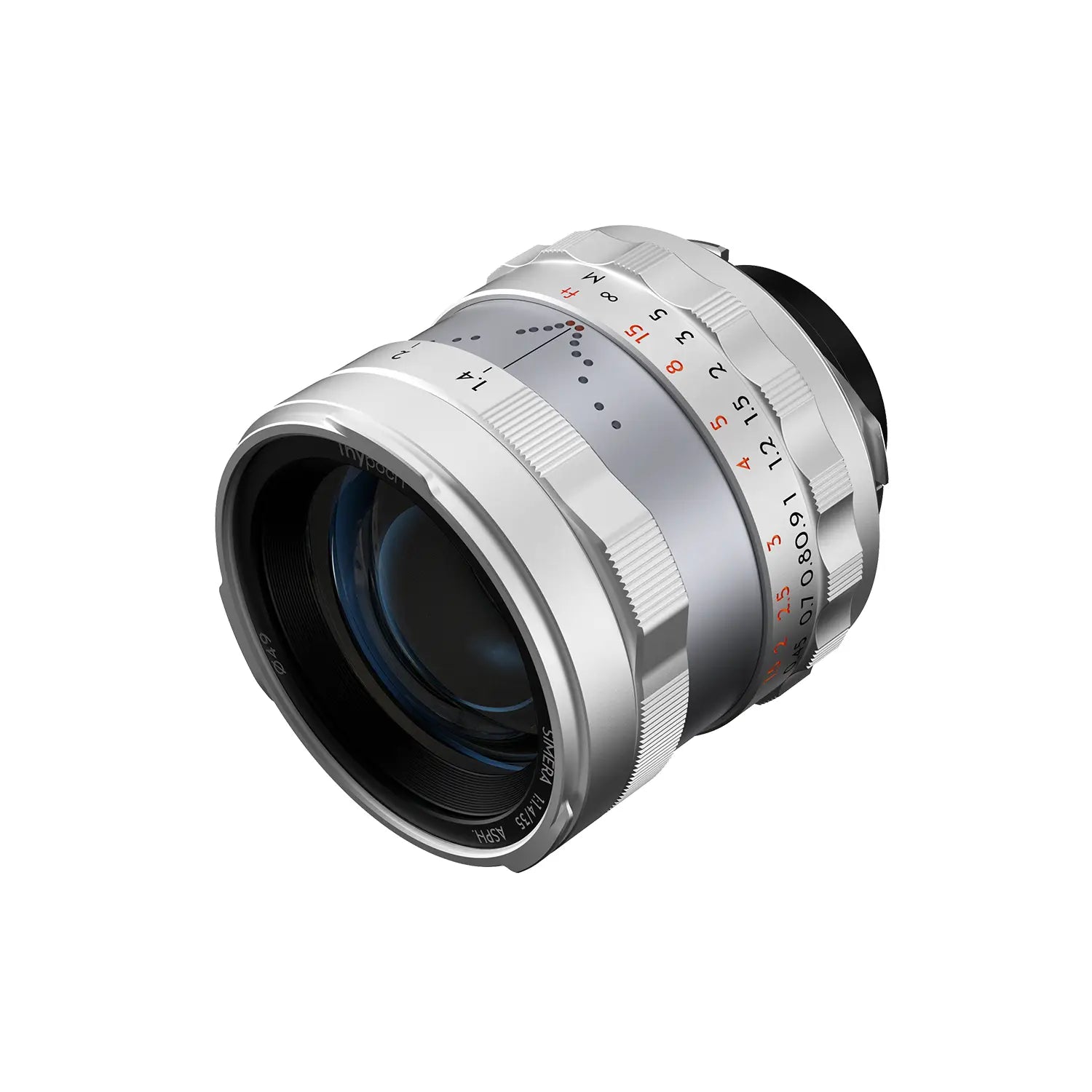 Thypoch Simera 35 mm f/1,4 Canon RF – plata