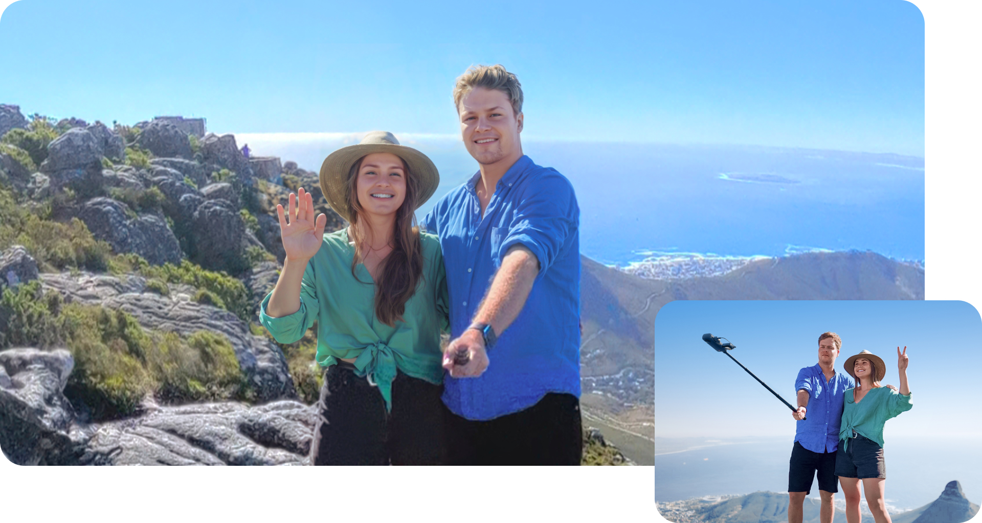 Insta360 X4 adaptador de micrófono used while filming a 360-degree scene