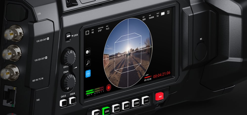 Blackmagic URSA Cine Immersive – Pantallas para encuadre inmersivo