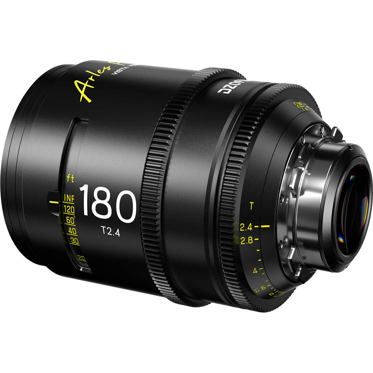 Detail objektivu DZOFILM Arles Prime 180 mm