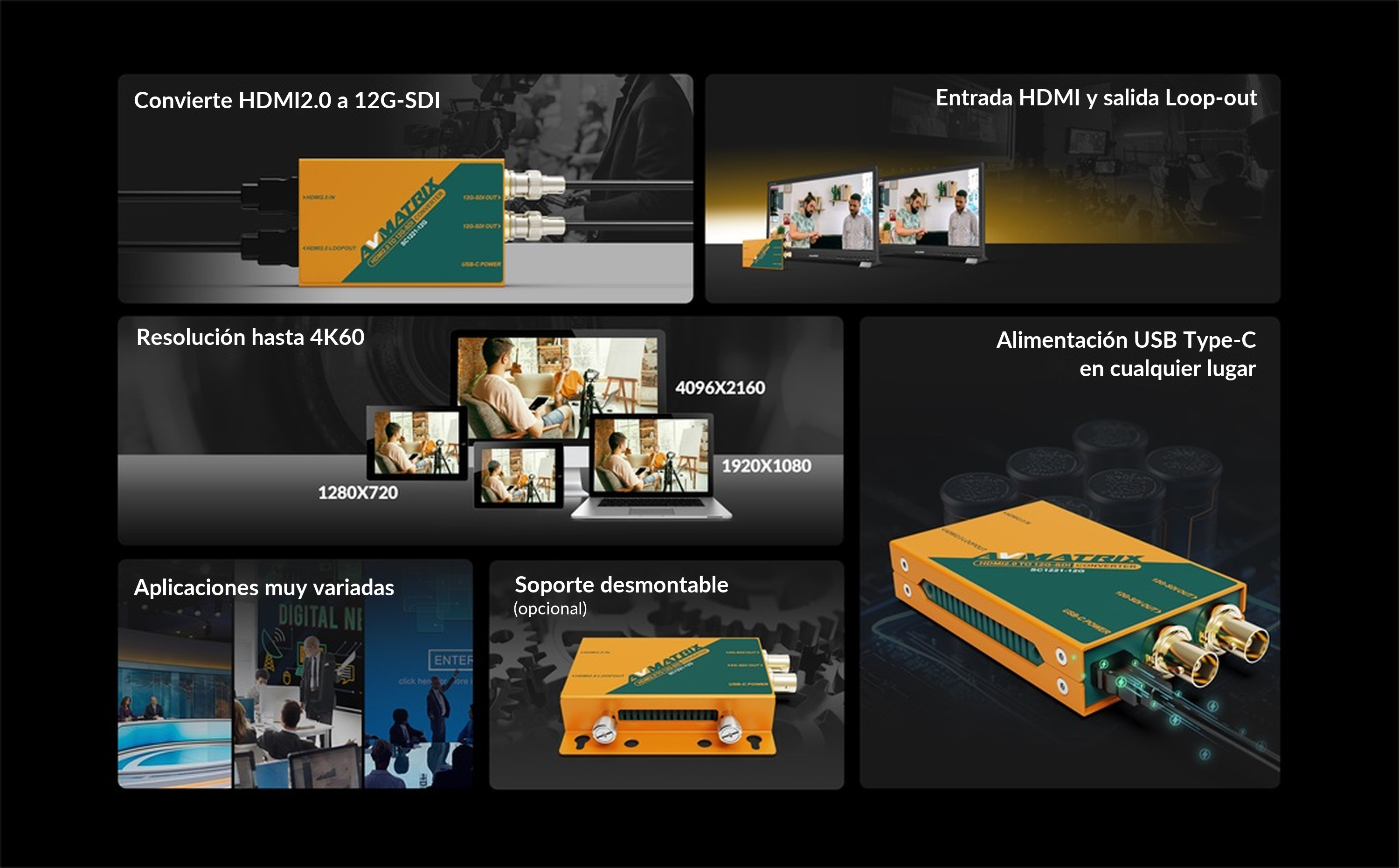 AVMATRIX SC1221-12G – infografía