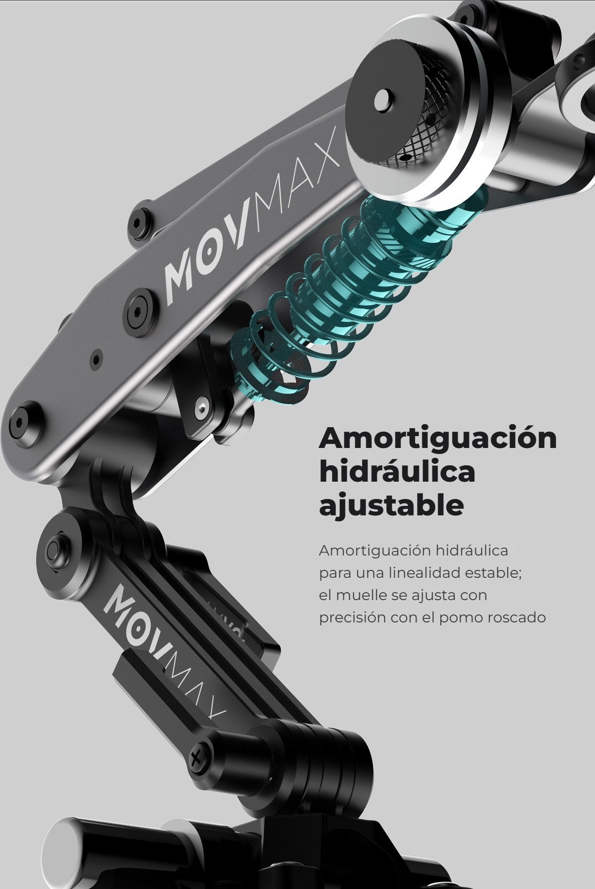 Amortiguación hidráulica ajustable