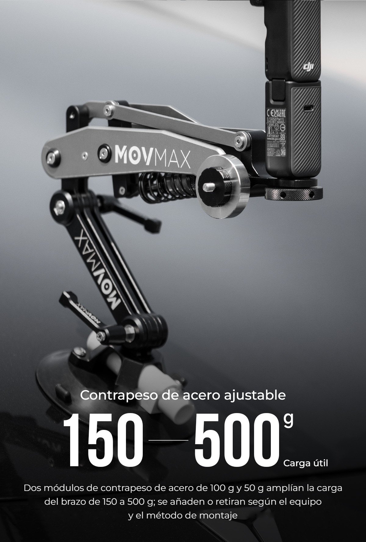 Carga de 150 a 500 g