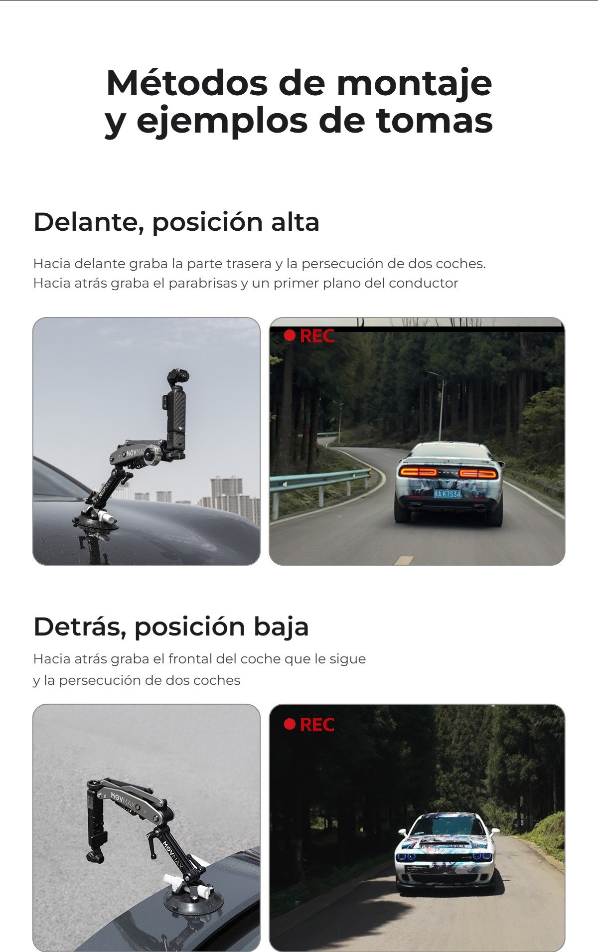 Montaje delante y detrás