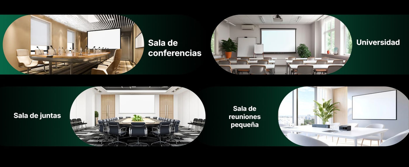 Sala de conferencias, universidad y sala de reuniones pequeña