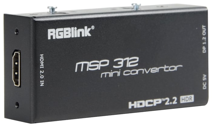 HDMI 2.0 de entrada, DisplayPort 1.2 de salida