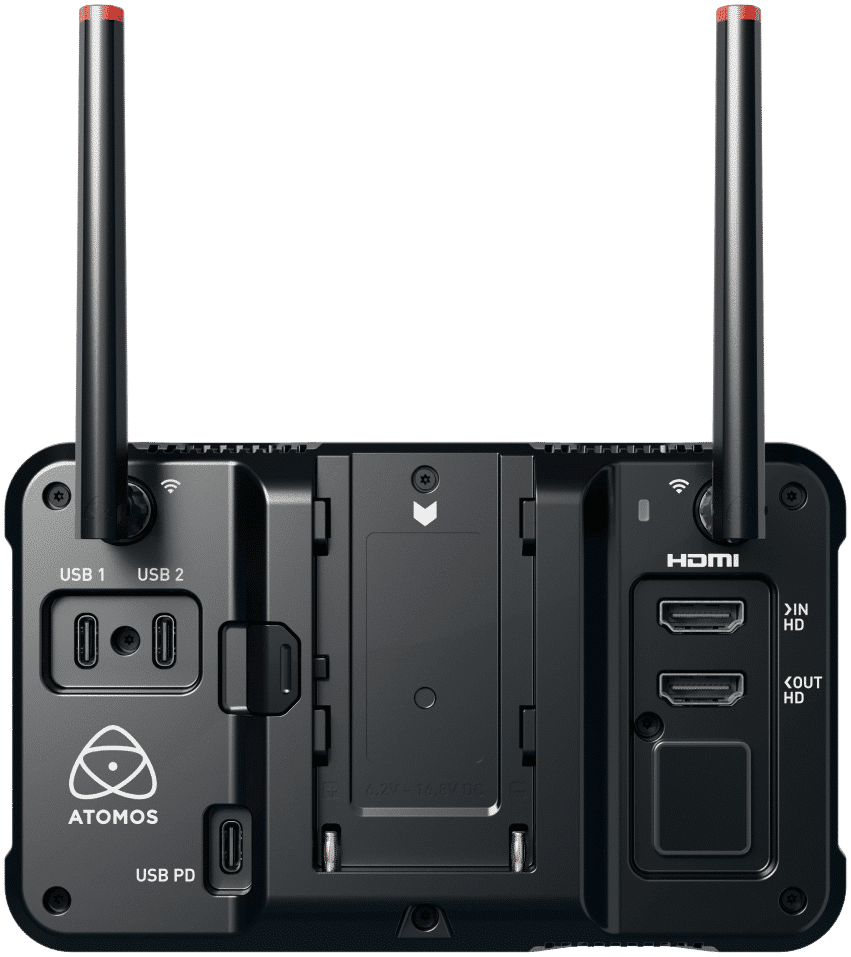 Conectores traseros del Atomos ZATO CONNECT