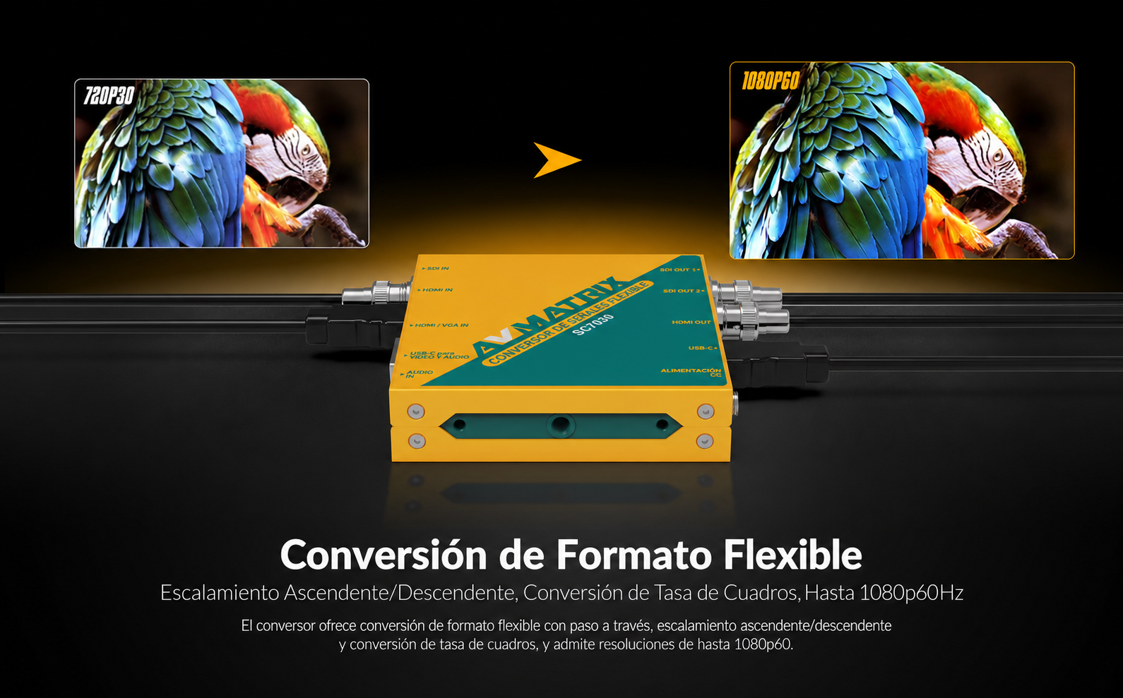 AVMATRIX SC7030 – infografía en español 3