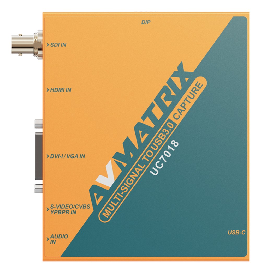 AVMATRIX UC7018 – Vista del dispositivo