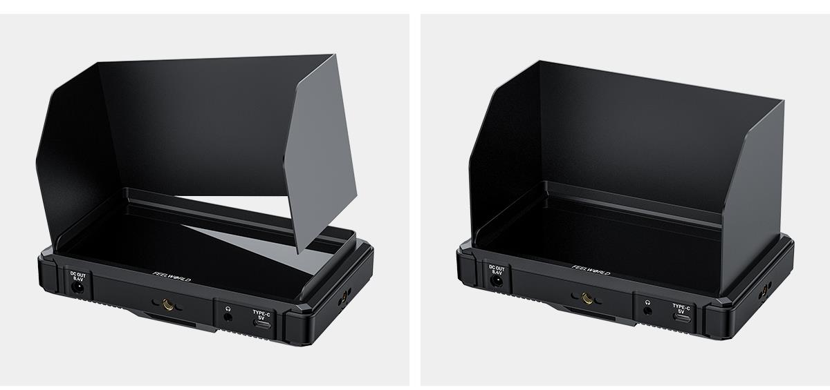 portable sunshade monitor