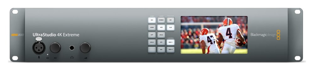Blackmagic Design UltraStudio 4K Extreme 3 – Panel frontal con LCD y botones