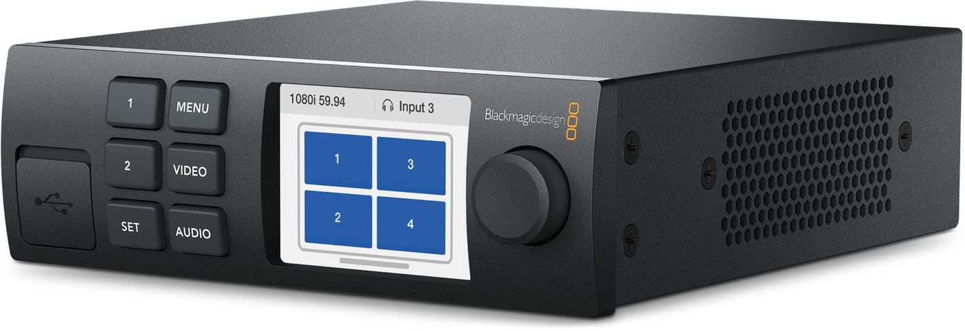Blackmagic MultiView 4 – Teranex Mini Smart Panel y control por red
