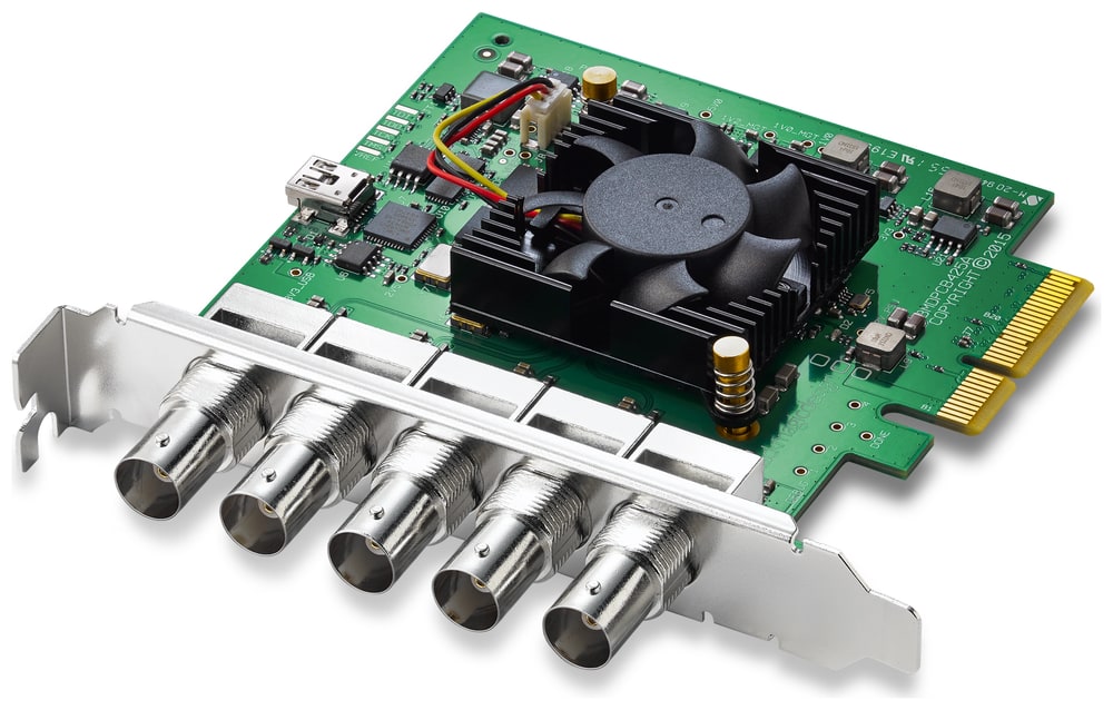 DeckLink Duo 2 – Cinco conectores BNC