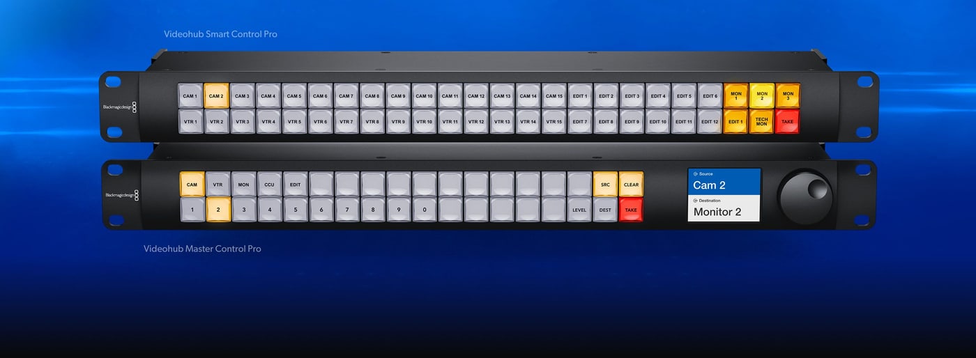 Blackmagic Videohub Mini 4x2 12G – Paneles de hardware externos