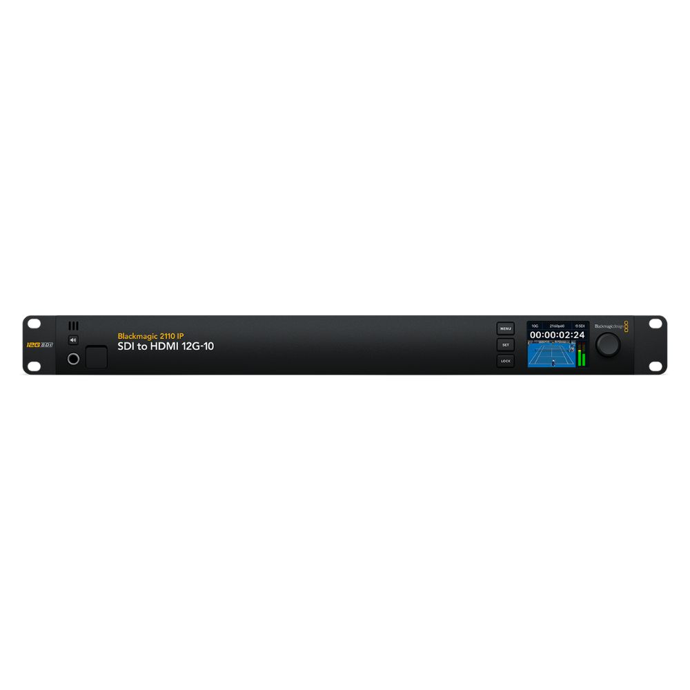 Čelní LCD panel převodníku Blackmagic 2110 IP SDI to HDMI 12G-10