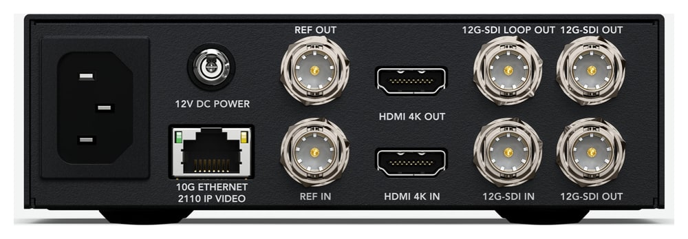 Blackmagic 2110 IP UpDownCross 12G – Conversión sin concesiones en una cadena en directo