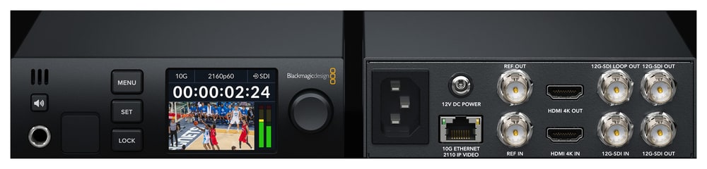 Blackmagic 2110 IP UpDownCross 12G – Para salas de control y unidades móviles