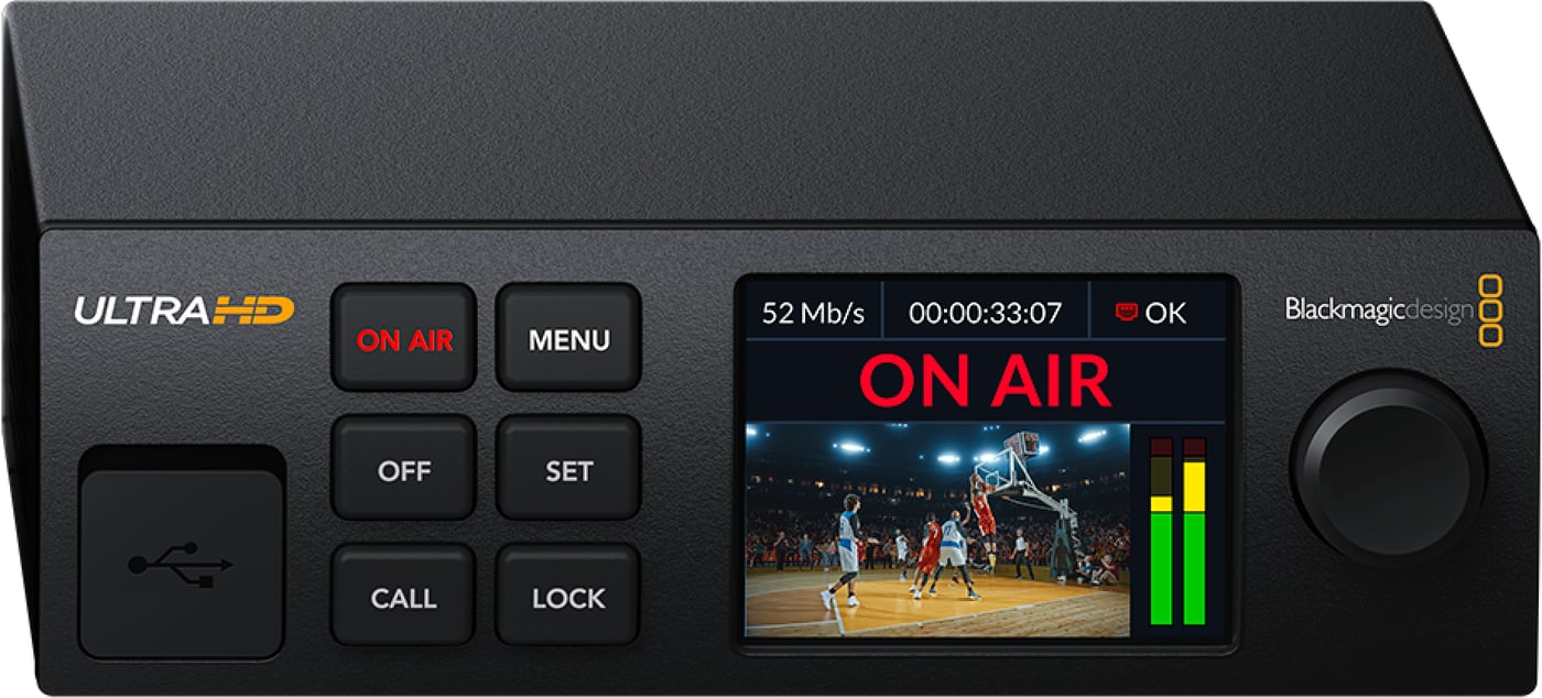 Blackmagic Streaming Encoder 4K – Codificador independiente de un tercio de rack
