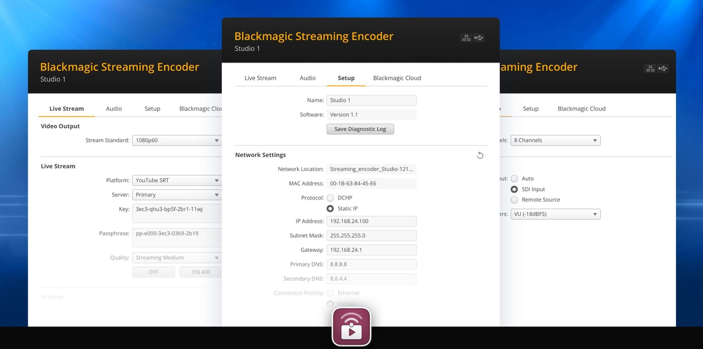 Blackmagic Streaming Encoder 4K – Blackmagic Streaming Utility