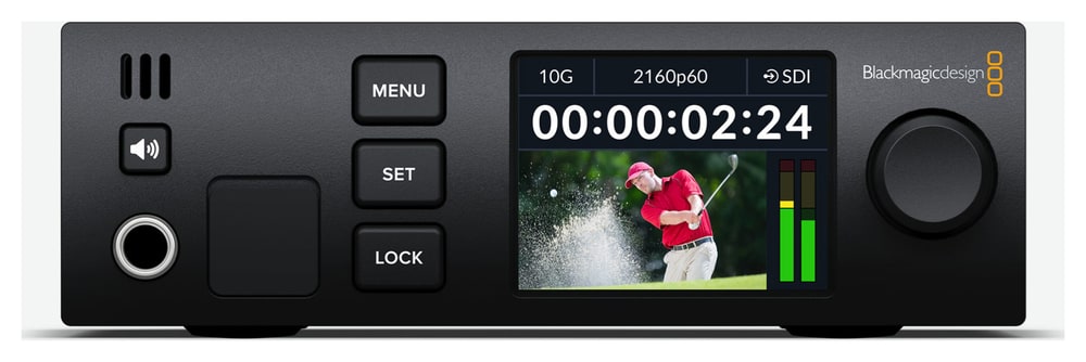 Blackmagic 2110 IP SDI to HDMI 12G – Control en el panel frontal
