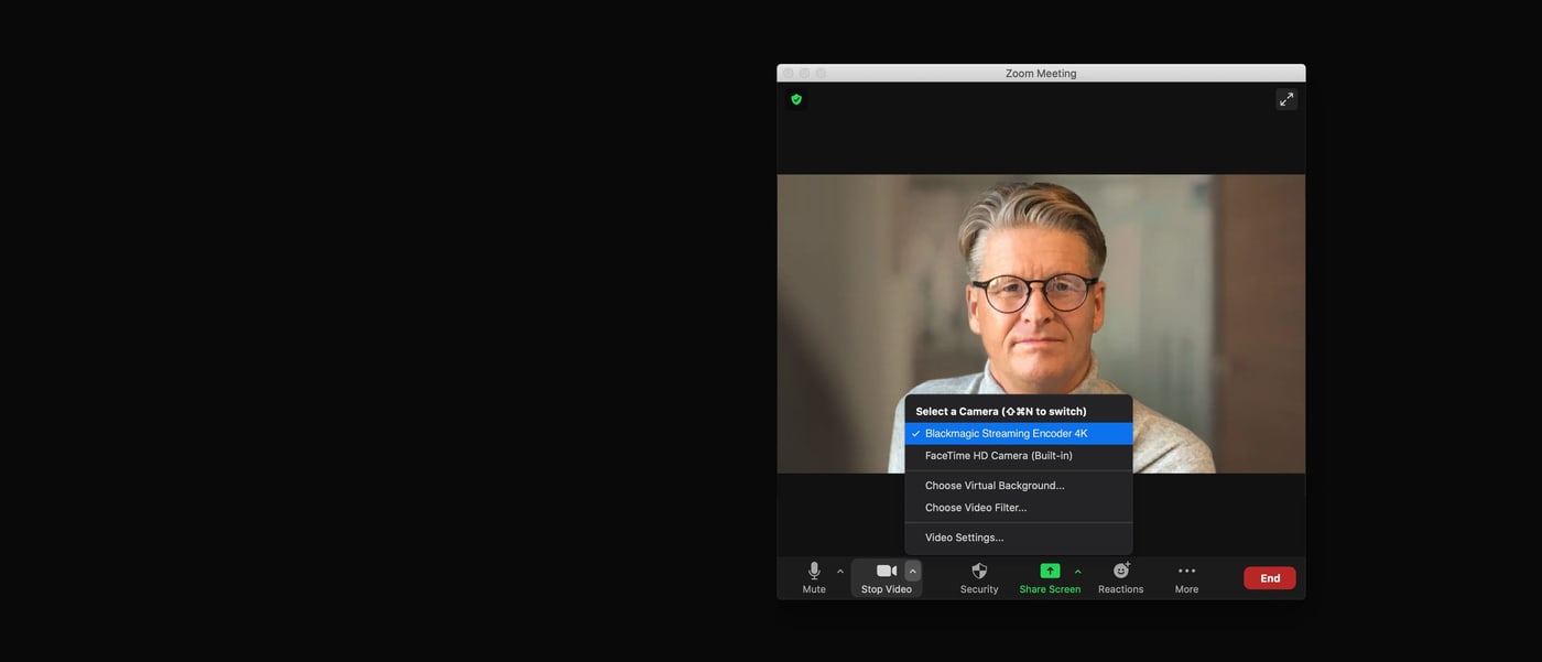 Blackmagic Streaming Decoder 4K – USB-C como cámara web