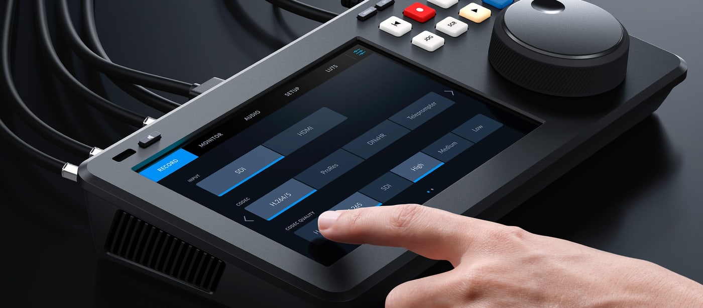 HyperDeck Shuttle 4K Pro 2TB – Pantalla táctil HDR de 7″