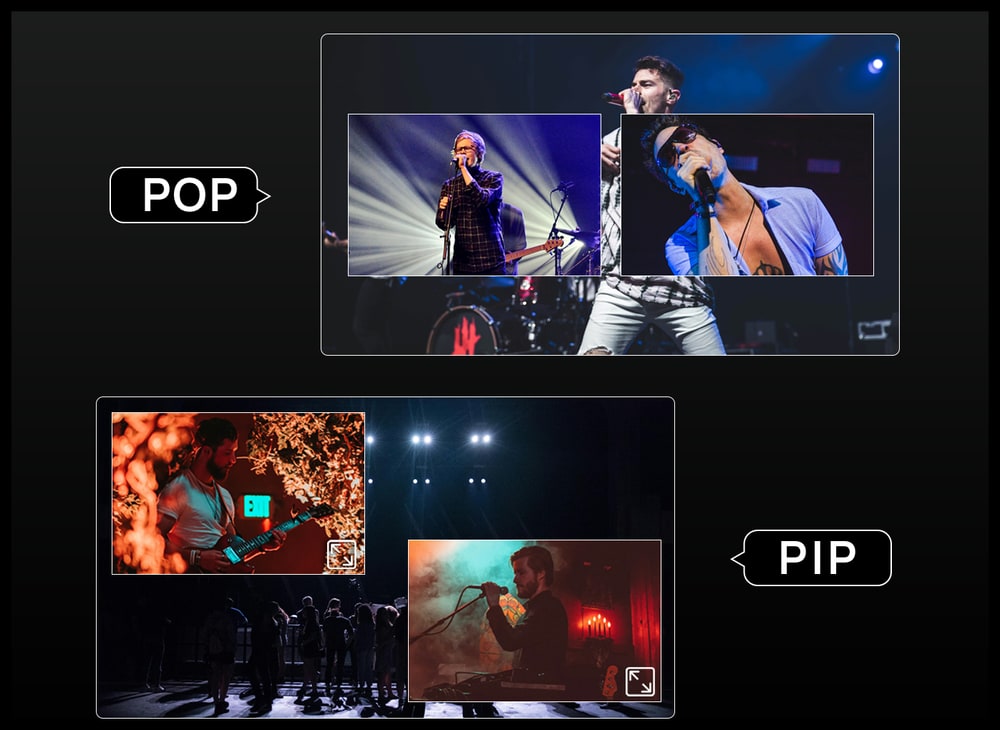 CineTreak Stream 1 – Dos ventanas PIP y POP
