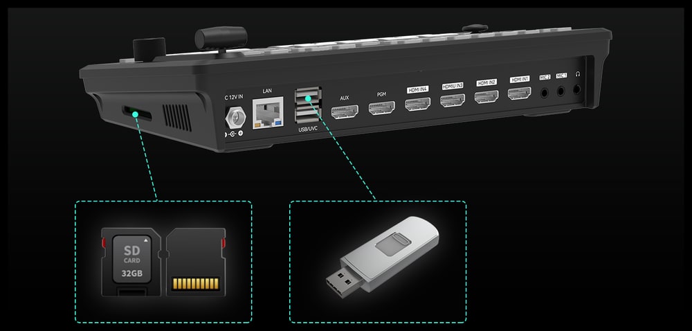 CineTreak Stream 1 – Grabación en tarjeta SD y unidad USB