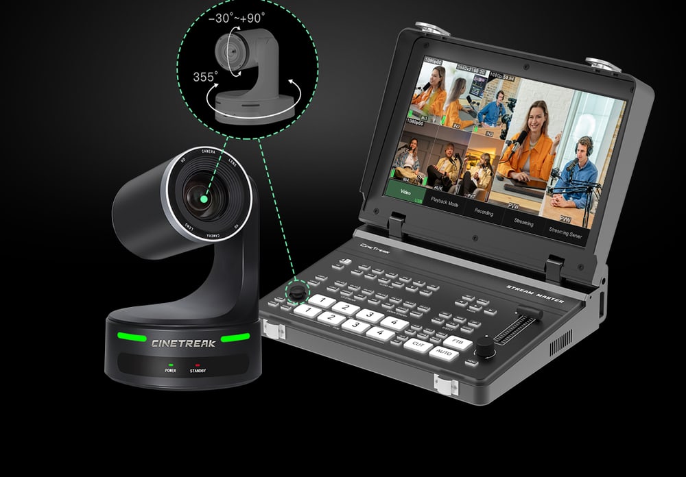 CineTreak Stream Master – Control de cámaras PTZ