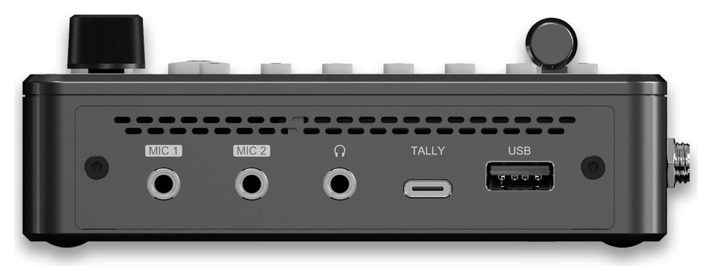 CineTreak Cinelive C1 – Audio, tally y USB en el lateral