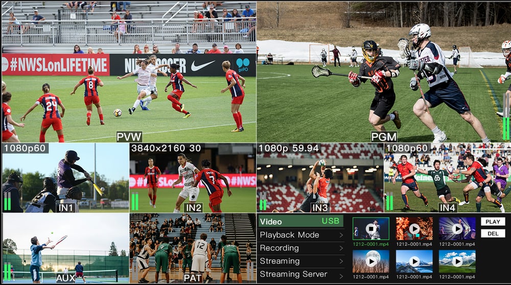 CineTreak Stream Master SDI – Pantalla abatible de 10″ con multiview