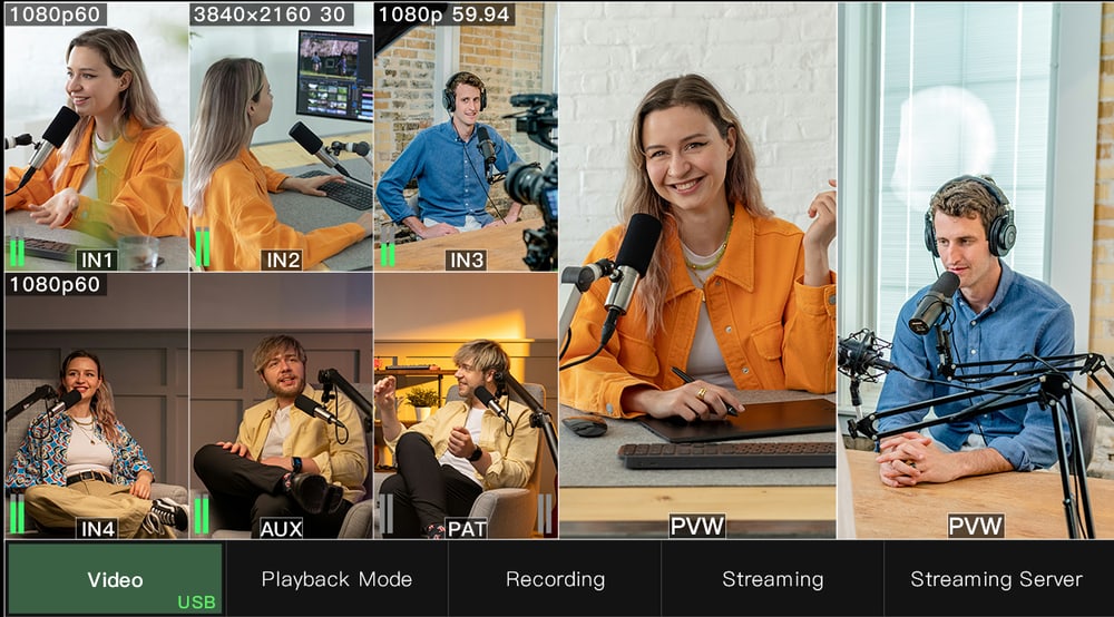 CineTreak Stream Master SDI – Emisión en horizontal y en vertical