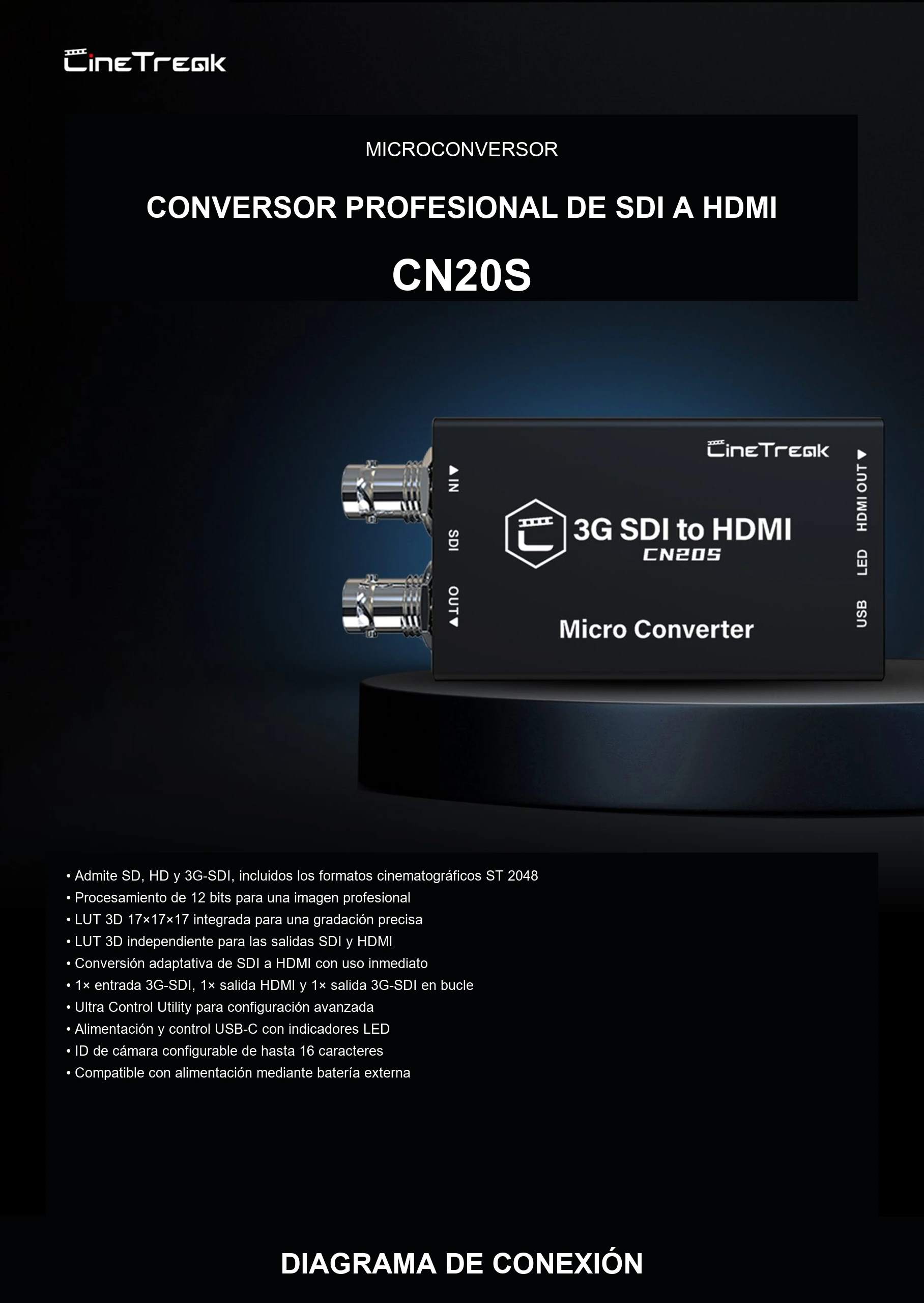 CONVERSOR PROFESIONAL DE SDI A HDMI