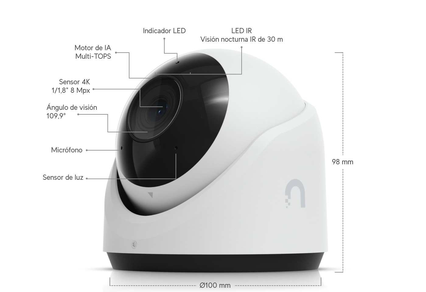 Ubiquiti UniFi Protect G6 Turret, blanco
