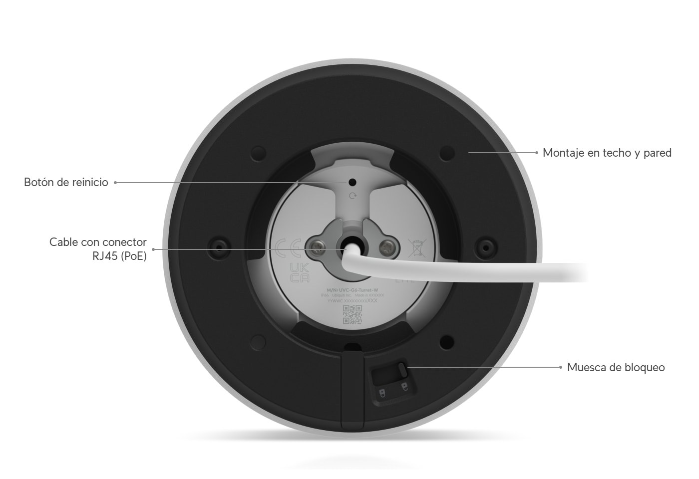 Ubiquiti UniFi Protect G6 Turret, blanco