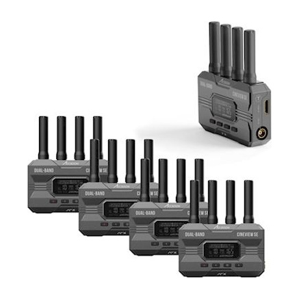 Accsoon CineView SE · Una cámara, cuatro receptores