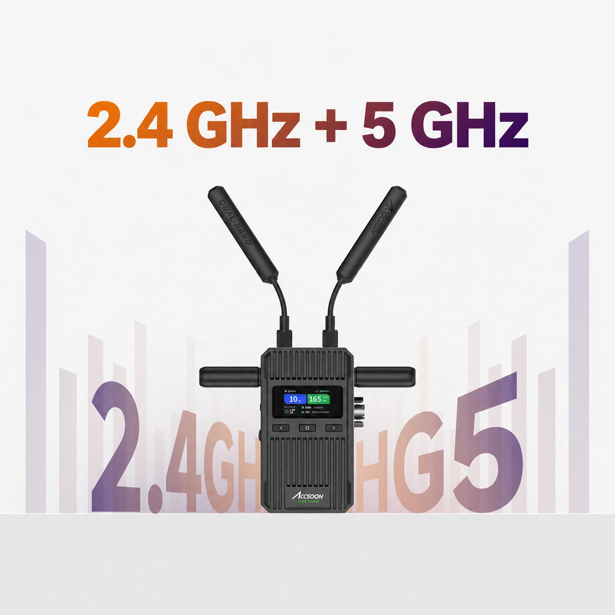 Dos bandas simultáneas · Accsoon CineView 2 SDI