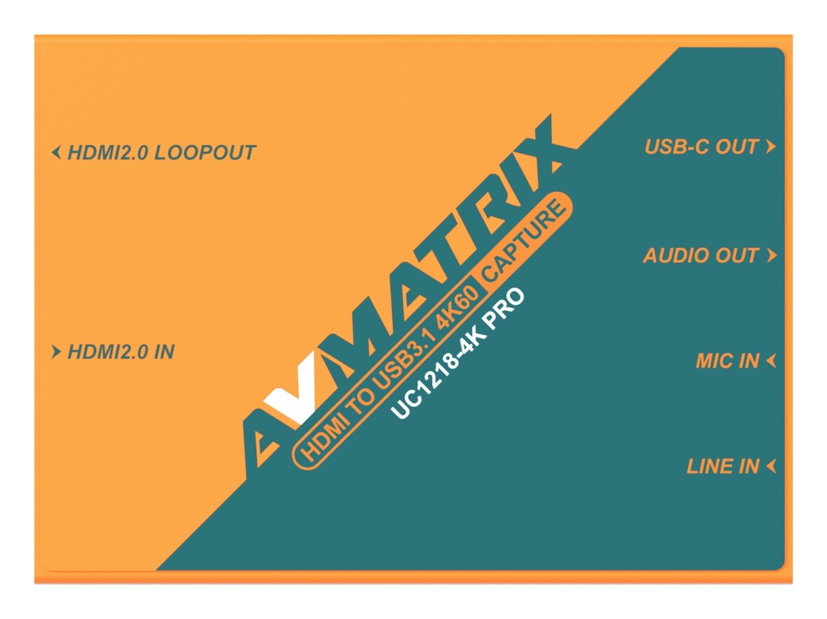 AVMATRIX UC1218-4K PRO – Vista del dispositivo