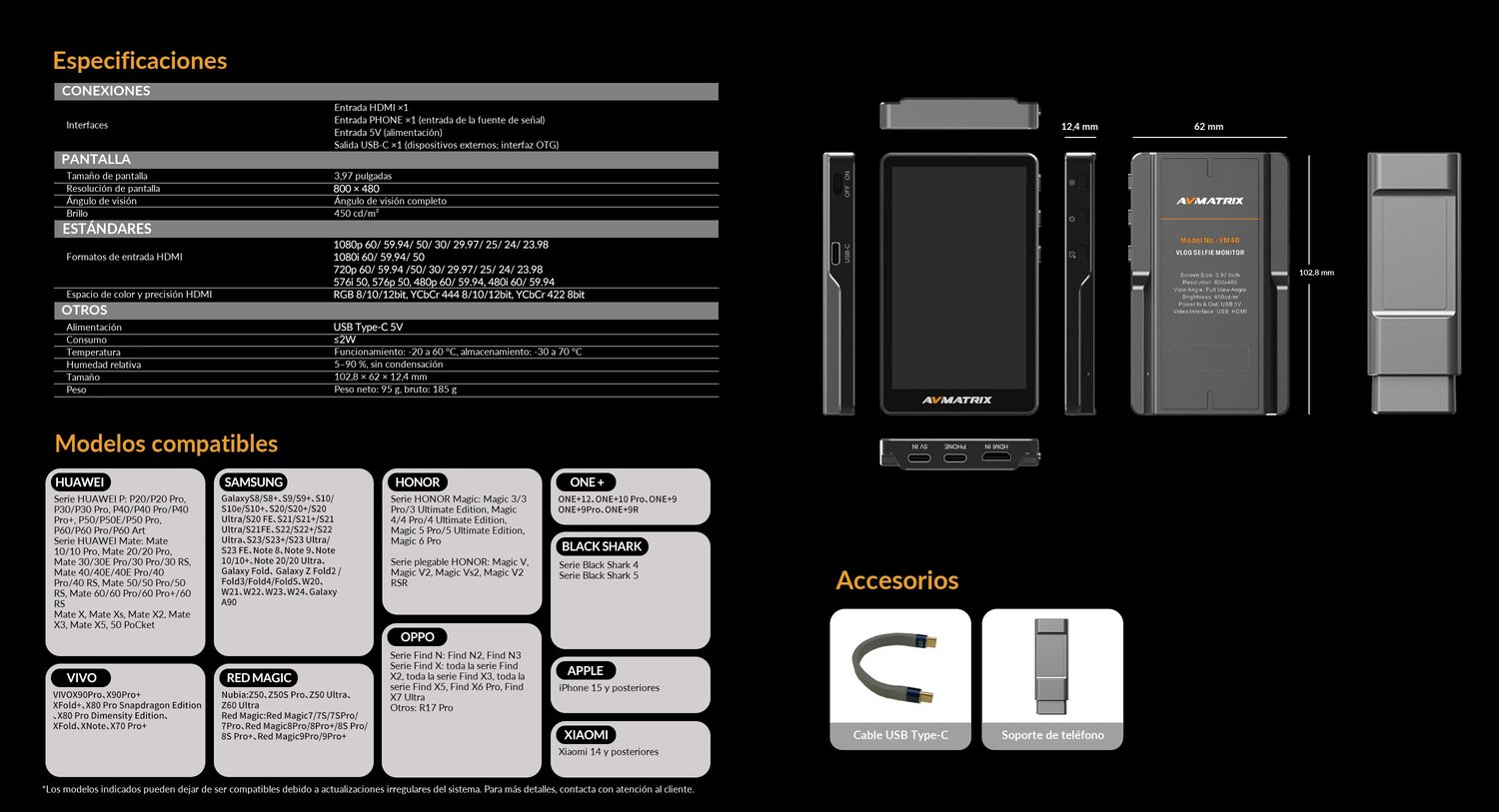 AVMATRIX VM40 – infografía 12