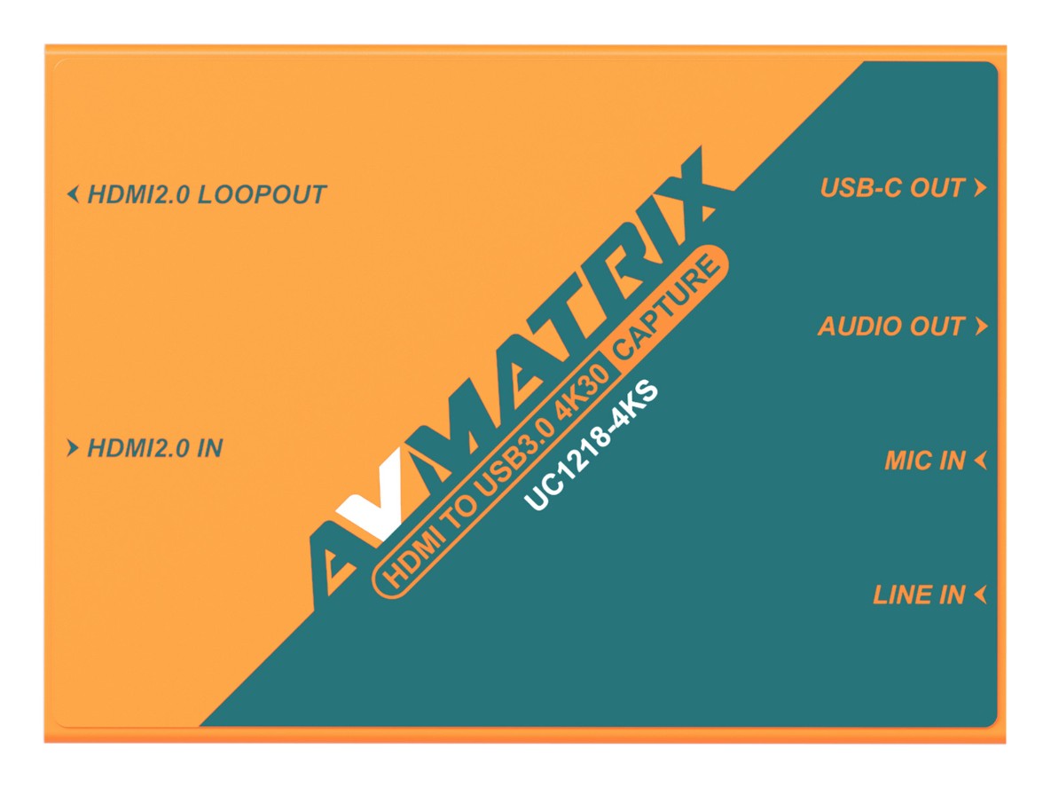 AVMATRIX UC1218-4K S – Vista del dispositivo
