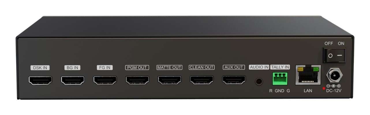 AVMATRIX KM32-4K – Entradas y salidas HDMI