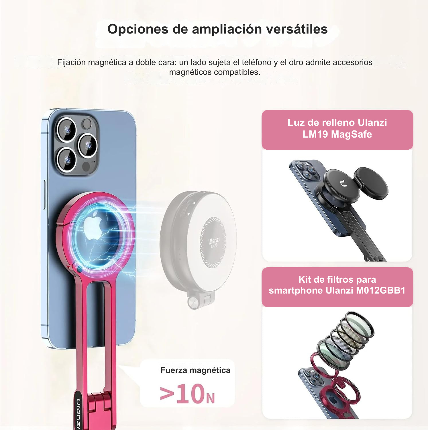 Opciones de ampliación versátiles