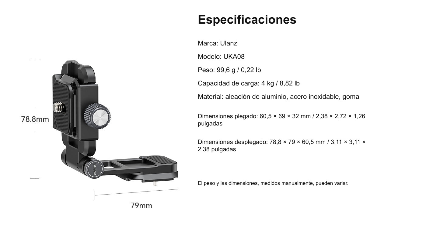 Especificaciones