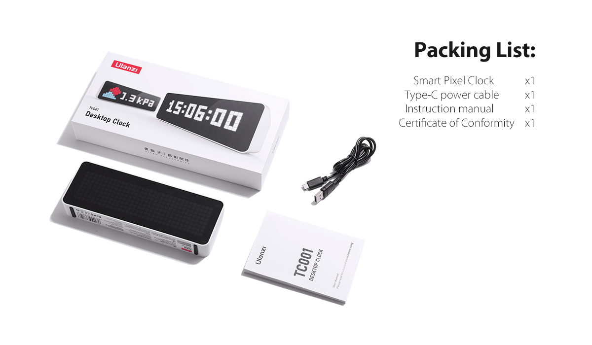 Ulanzi TC001 AWTRIX Smart Pixel Clock