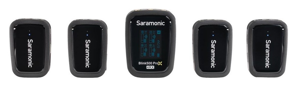 Saramonic Blink500 ProX B8 – Cuatro transmisores, un receptor y el estuche BOXMAX