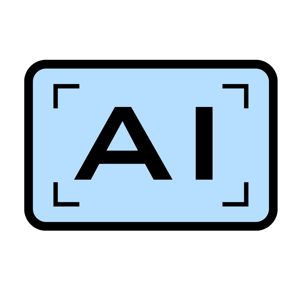 Icono de seguimiento automático con inteligencia artificial