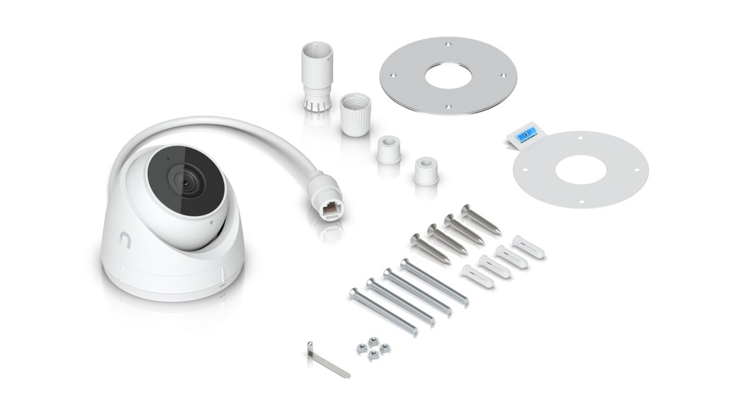 Ubiquiti UniFi Protect G5 Turret Ultra, blanco – Un solo cable para datos y alimentación