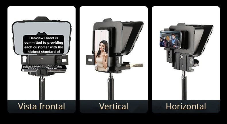 Un teleprompter para móvil y cámara
