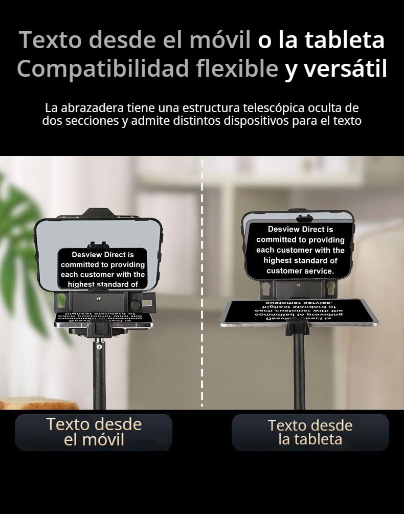 Texto desde el móvil o la tableta
